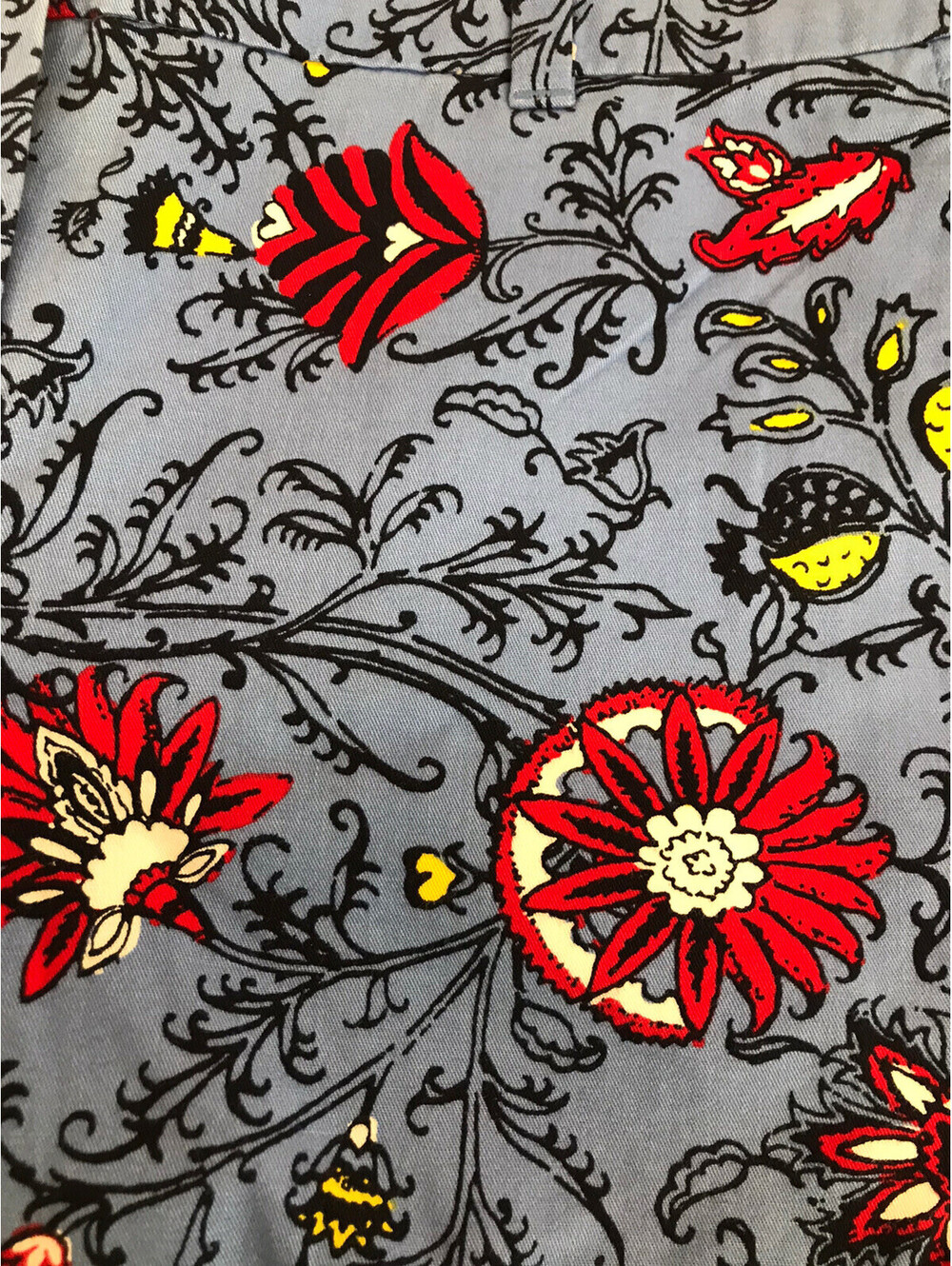 Loft Outlet Shorts. Blue with Red/Yellow Floral. 4 Inch Inseam. Size 2.   NWT - Picture 5 of 9